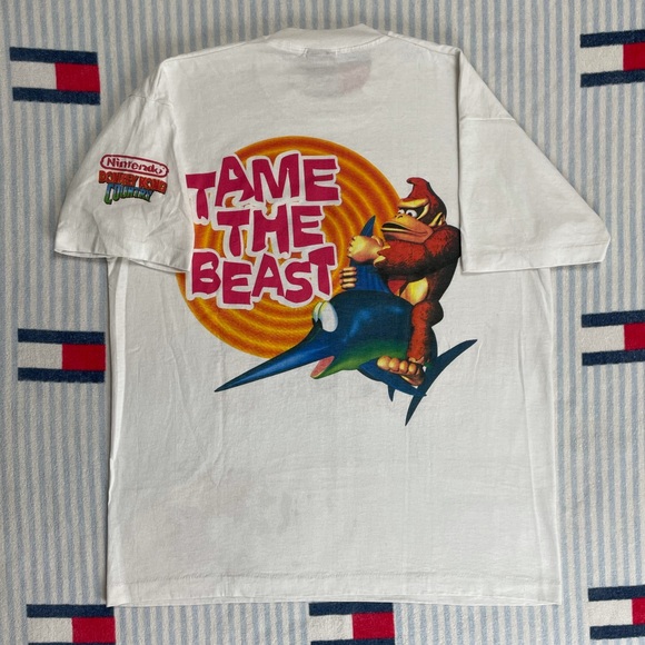 Nintendo Other - Vintage Nintendo Donkey Kong Country Tame the Beast Promo gaming tee shirt